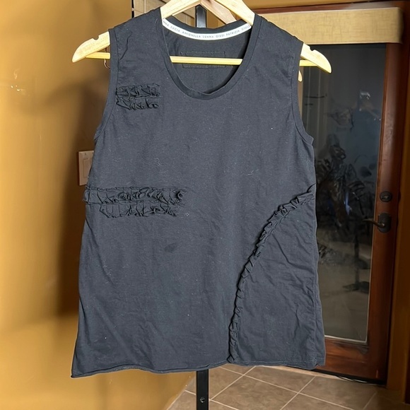 Cloth and Steel CAS Black Embellished Scoop Neck Tank Size Medium - Picture 1 of 8